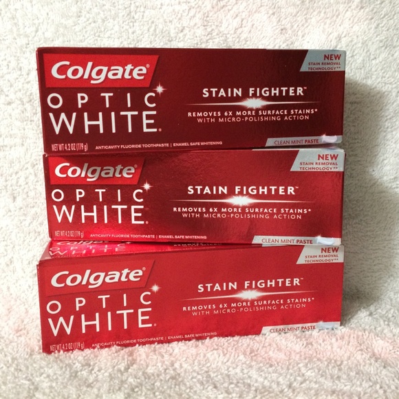 Colgate Optic White Stain Fighter Toothpaste Mint - Picture 1 of 8